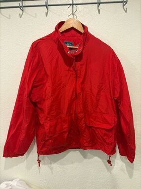 Vintage 90s Woolrich Red Windbreaker - Style 4701 - Men's Medium - Gorpcore